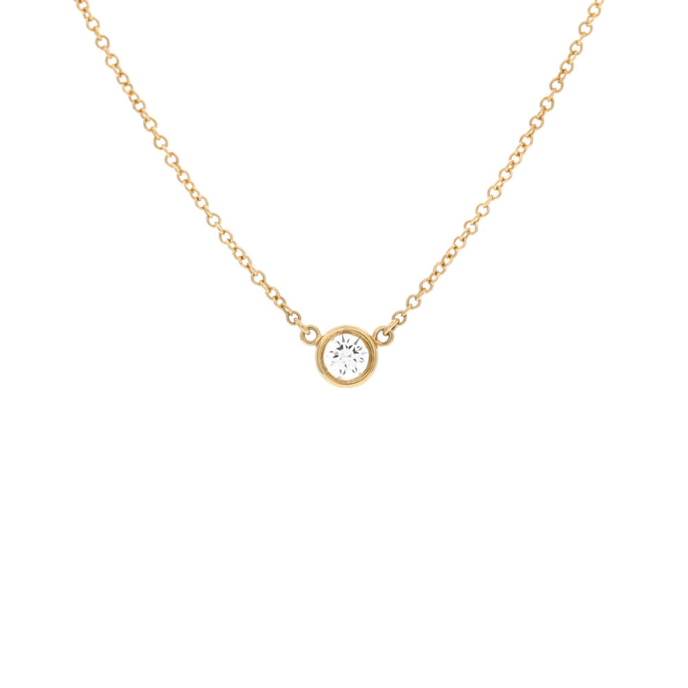 Tiffany & Co. 0.10-0.19CT Elsa Peretti Diamonds By The Yard Pendant Necklace